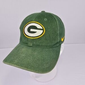 Green Bay Packers Hat Men Vintage Nike Snapback Team Cap Swoosh Pro Line Adult